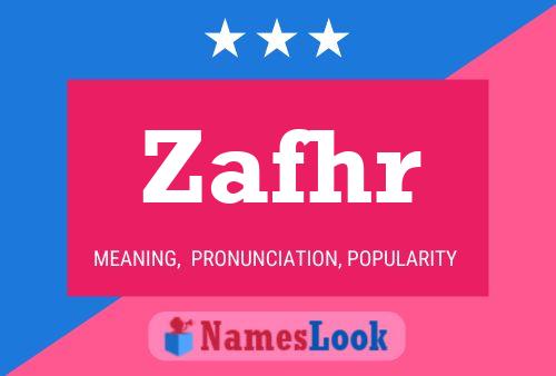 Zafhr Name Poster