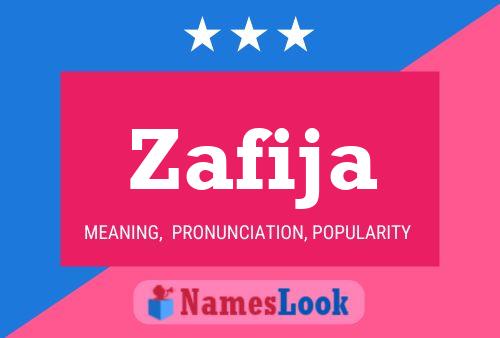 Zafija Name Poster