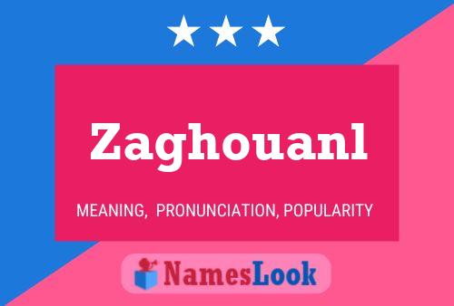 Zaghouanl Name Poster