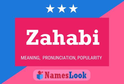 Zahabi Name Poster