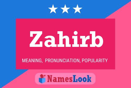 Zahirb Name Poster