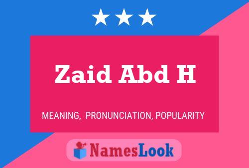 Zaid Abd H Name Poster