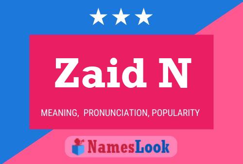 Zaid N Name Poster