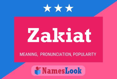 Zakiat Name Poster