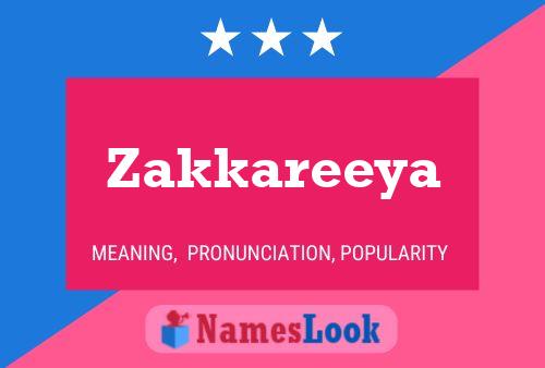 Zakkareeya Name Poster