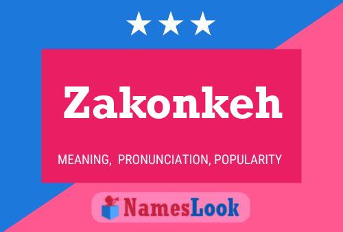 Zakonkeh Name Poster