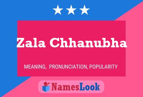 Zala Chhanubha Name Poster