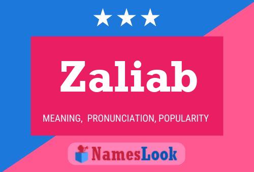 Zaliab Name Poster