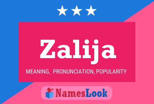 Zalija Name Poster