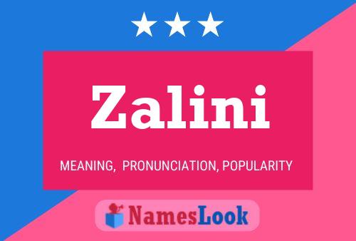 Zalini Name Poster