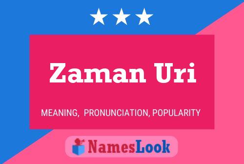 Zaman Uri Name Poster