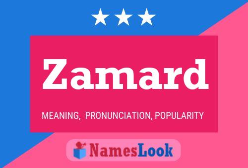 Zamard Name Poster