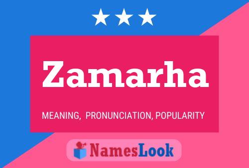 Zamarha Name Poster