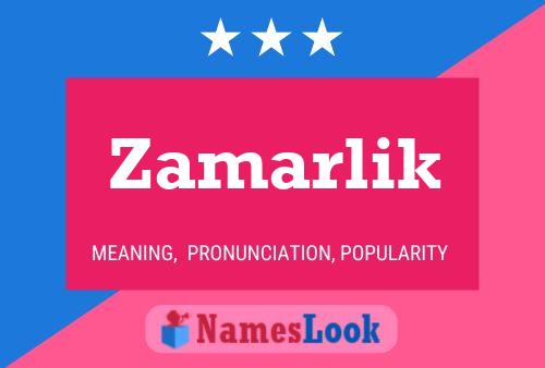 Zamarlik Name Poster