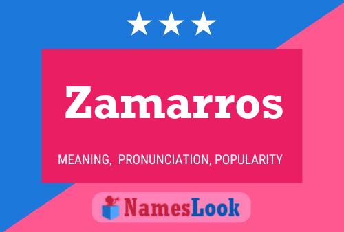 Zamarros Name Poster