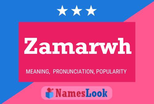 Zamarwh Name Poster