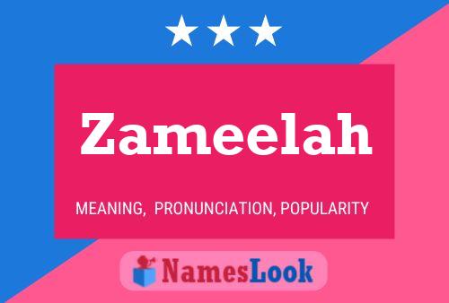 Zameelah Name Poster