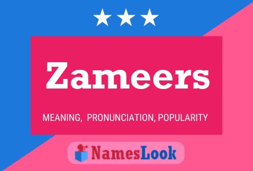 Zameers Name Poster