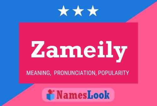 Zameily Name Poster