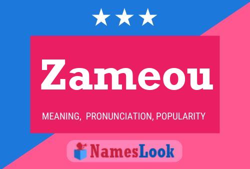 Zameou Name Poster