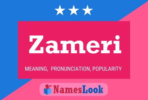 Zameri Name Poster