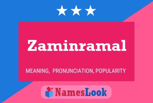 Zaminramal Name Poster