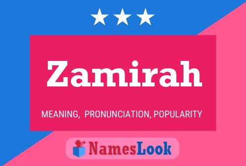 Zamirah Name Poster