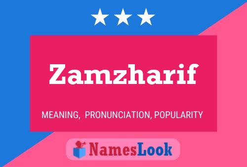 Zamzharif Name Poster