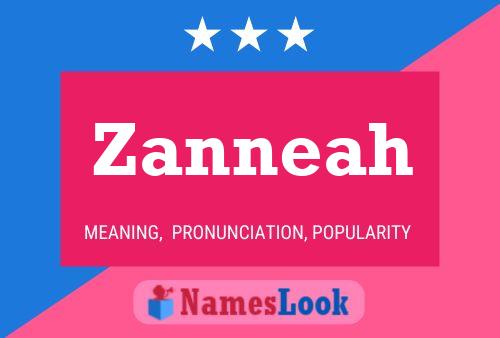 Zanneah Name Poster