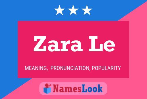 Zara Le Name Poster