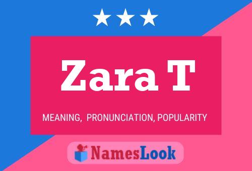 Zara T Name Poster