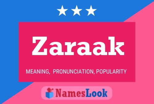 Zaraak Name Poster