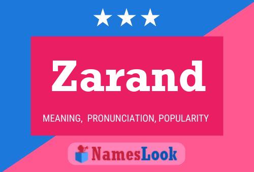 Zarand Name Poster