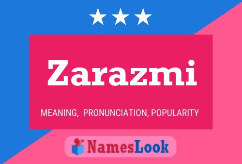 Zarazmi Name Poster