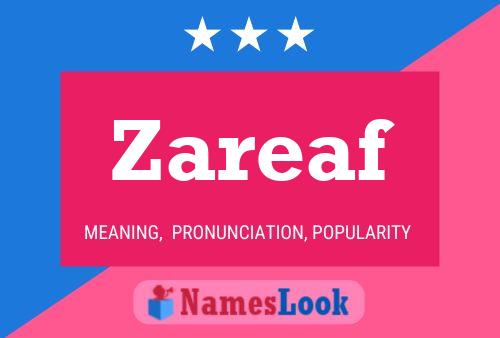 Zareaf Name Poster