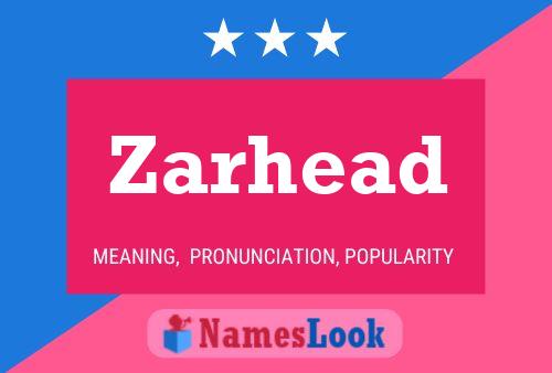 Zarhead Name Poster