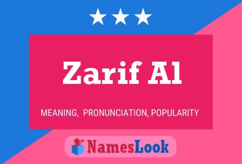 Zarif Al Name Poster