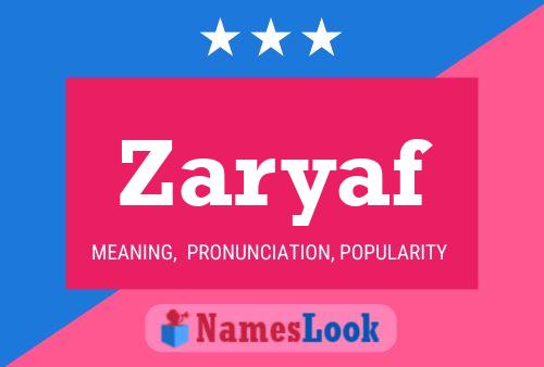 Zaryaf Name Poster