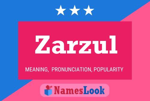 Zarzul Name Poster