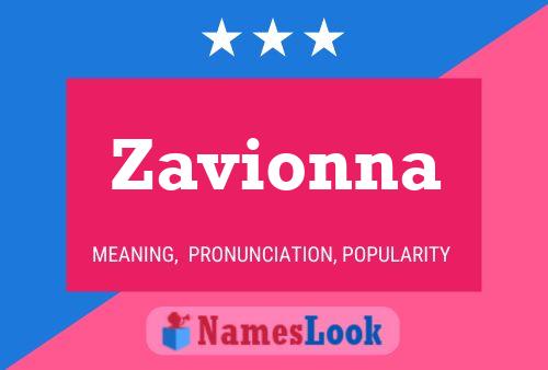 Zavionna Name Poster