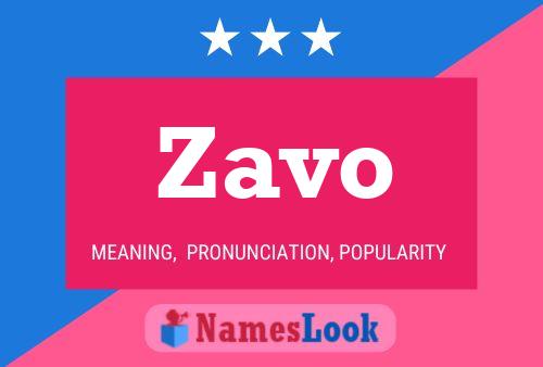 Zavo Name Poster