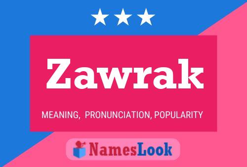 Zawrak Name Poster