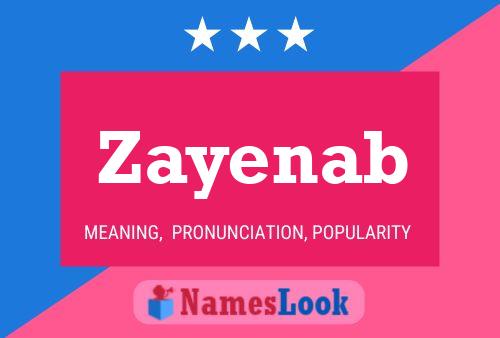 Zayenab Name Poster