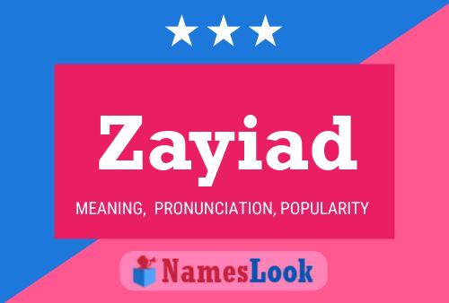 Zayiad Name Poster