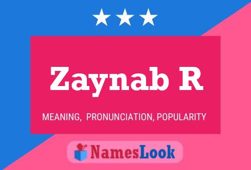 Zaynab R Name Poster