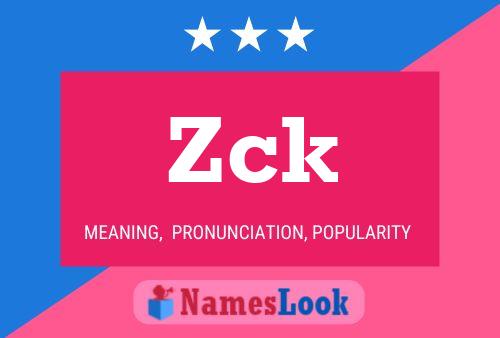 Zck Name Poster