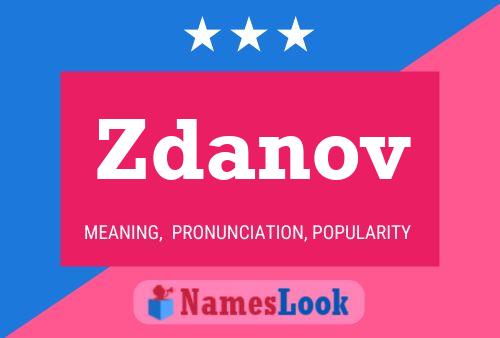 Zdanov Name Poster