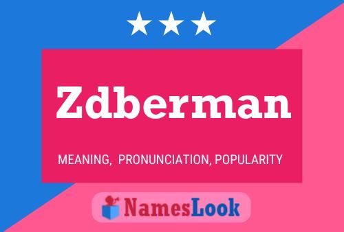 Zdberman Name Poster