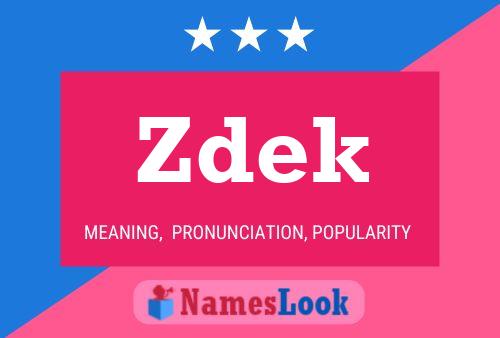 Zdek Name Poster