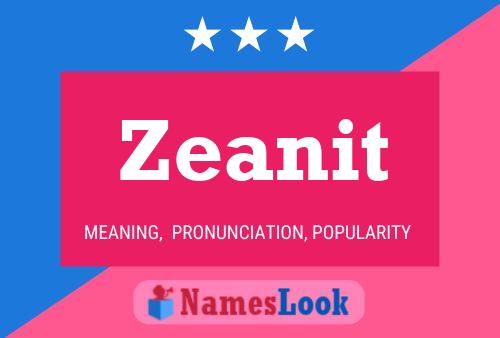 Zeanit Name Poster